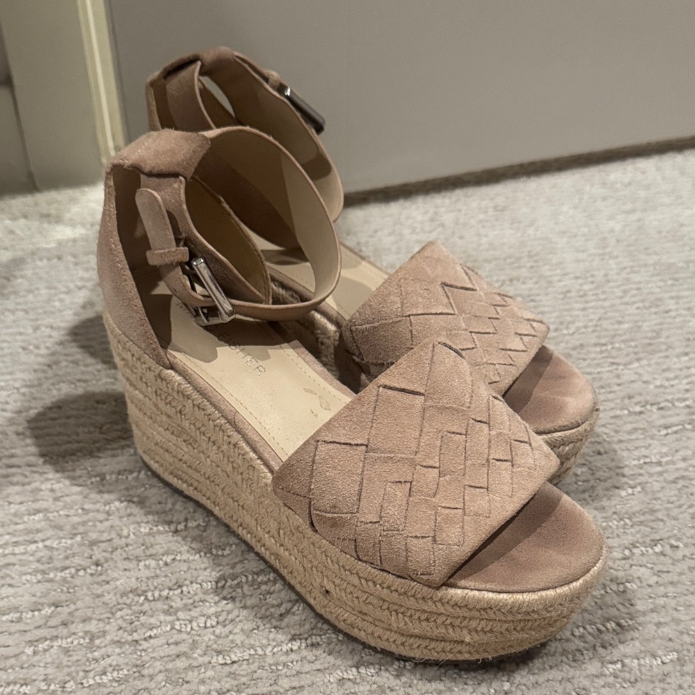 Marc fisher Tan Wedge Sandals